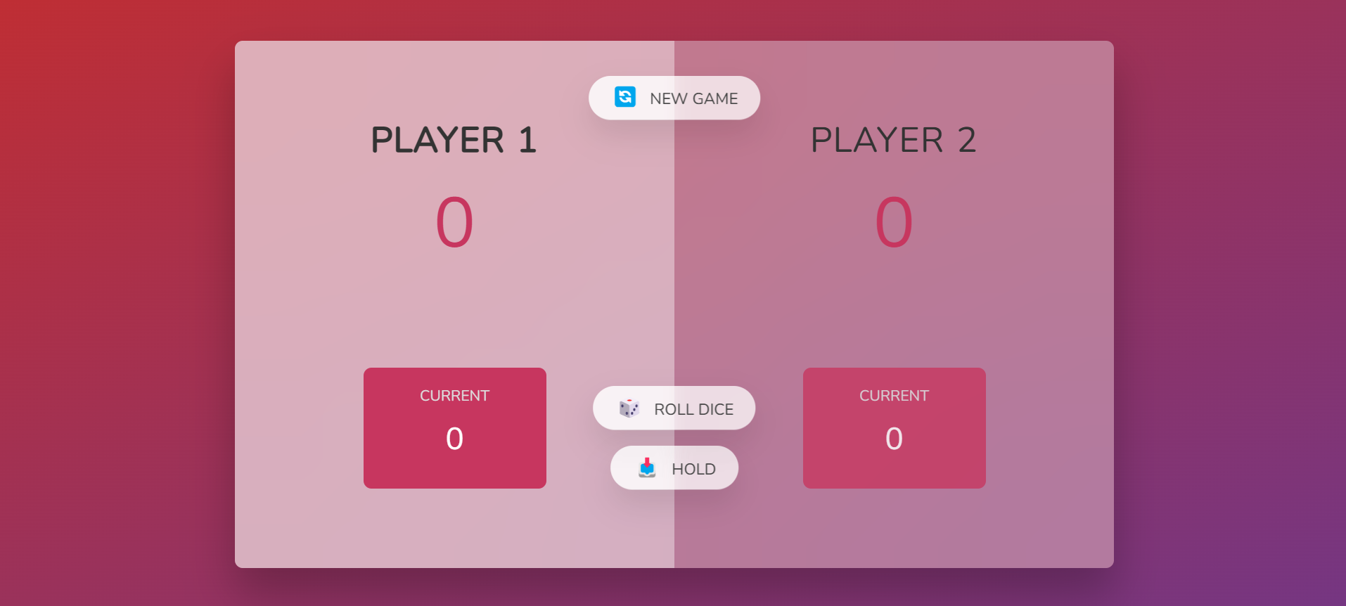 Dice game screenshot